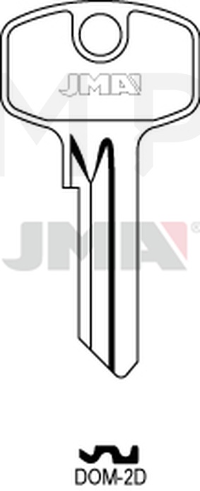 JMA DOM-2D Cilindričan ključ (Silca DM14 / Errebi DM5DN)