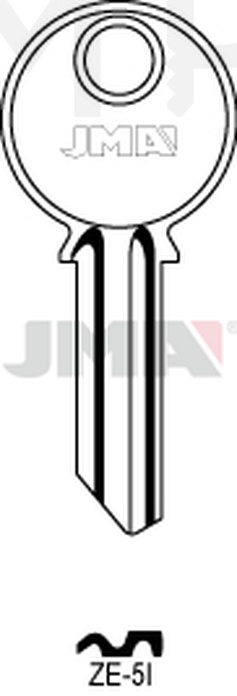 JMA ZE-5I Cilindričan ključ (Silca ZE1R / Errebi ZE5S)