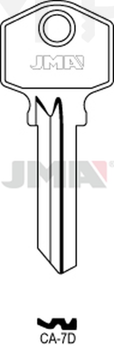 JMA CA-7D Cilindričan ključ (Silca CA11 / Errebi ZN6)