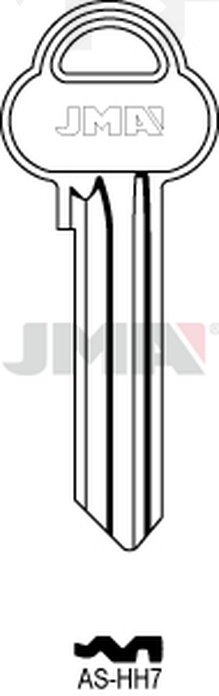 JMA AS-HH7 Cilindričan ključ (Silca ASS52R / Errebi AA52R)