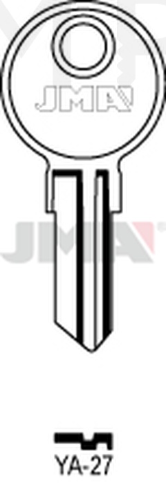 JMA YA-27 Cilindričan ključ (Silca YA18R / Errebi YU3R)