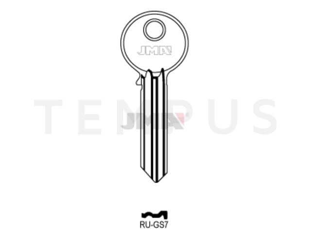 RU-GS7 Cilindričan ključ (Errebi RU50R) 20282