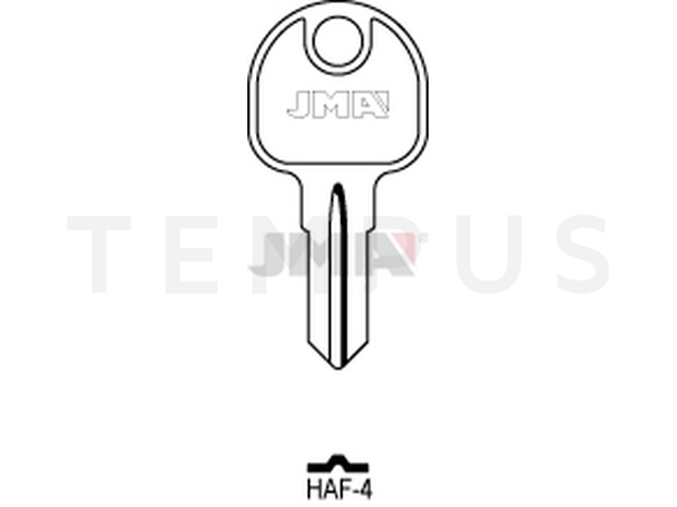 HAF-4 Cilindričan ključ (Silca HF73R / Errebi HAF4)