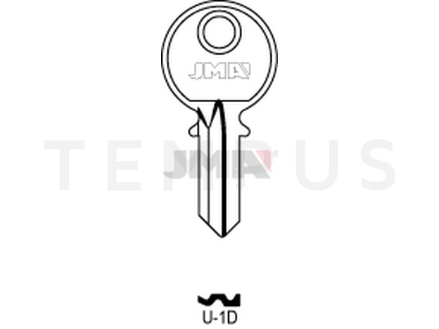 U-1D Cilindričan ključ (Silca UL056 / Errebi U3PD) 13985