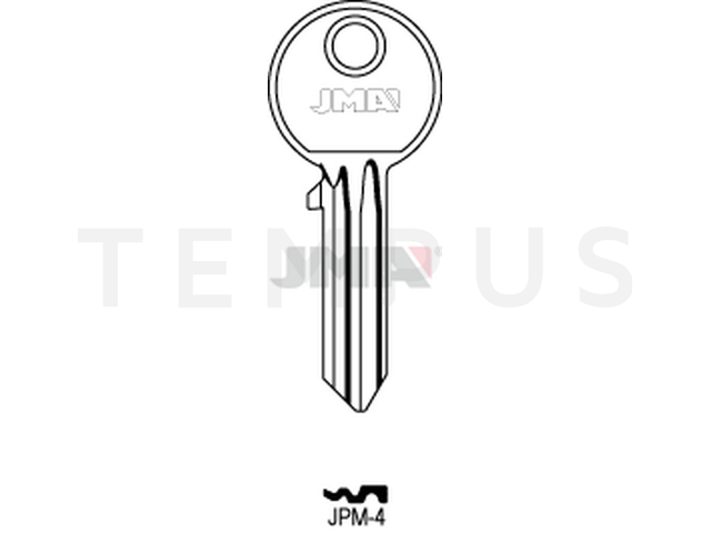 JPM-4 Cilindričan ključ (Silca JM3R / Errebi JPM3) 13277