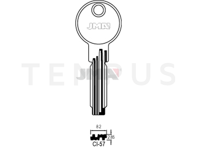 CI-57 Specijalan ključ (Silca CS70 / Errebi C25T) 12733