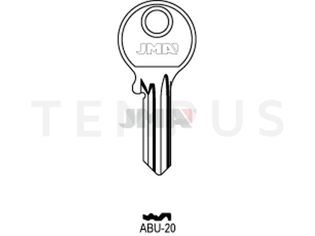 ABU-20 Cilindričan ključ (Silca AB52  / Errebi AU58R )