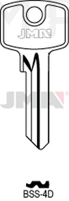 JMA BSS-4D Cilindričan ključ (Silca BS3 / Errebi BN5PD)