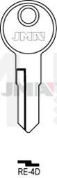 JMA RE-4D Cilindričan ključ (Silca REN4R / Errebi RN4R)