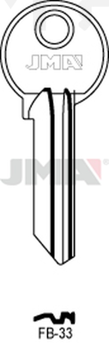 JMA FB-33 Cilindričan ključ (Silca FB35R / Errebi F45R)
