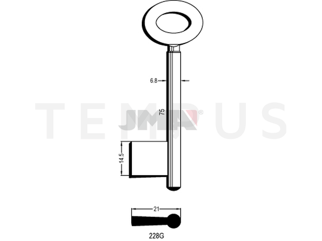 228G Kasa ključ (Silca 9601) 12429