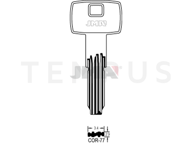 COR-77 Specijalan ključ (Silca CB97 / Errebi CO58) 12779