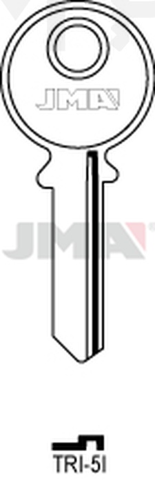 JMA TRI-5I Cilindričan ključ (Silca TL6R / Errebi TR3)