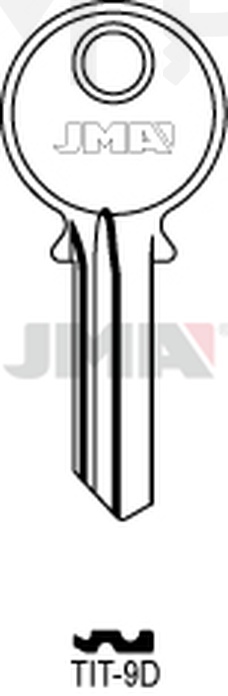 JMA TIT-9D Cilindričan ključ (Silca TN4 / Errebi TT4)