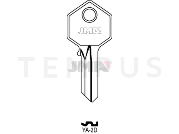YA-2D Cilindričan ključ (Silca YA6 / Errebi YI4D) 14099