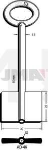 JMA AD-46 Kasa ključ