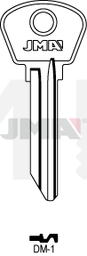 JMA DM-1 Cilindričan ključ (Silca DMT1R / Errebi DMT1S)
