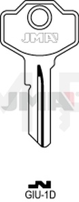 JMA GIU-1D Cilindričan ključ (Silca SM1R, IBF1 / Errebi GU1R, IBF1)