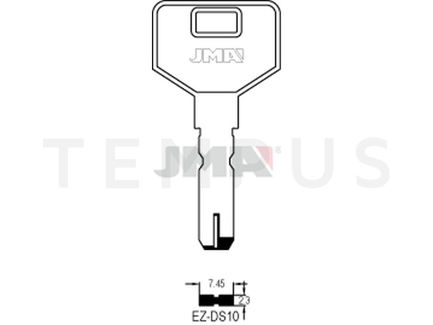EZ-DS10 Specijalan ključ (Silca EZ3X, EZ3 / Errebi ECU6) 12963