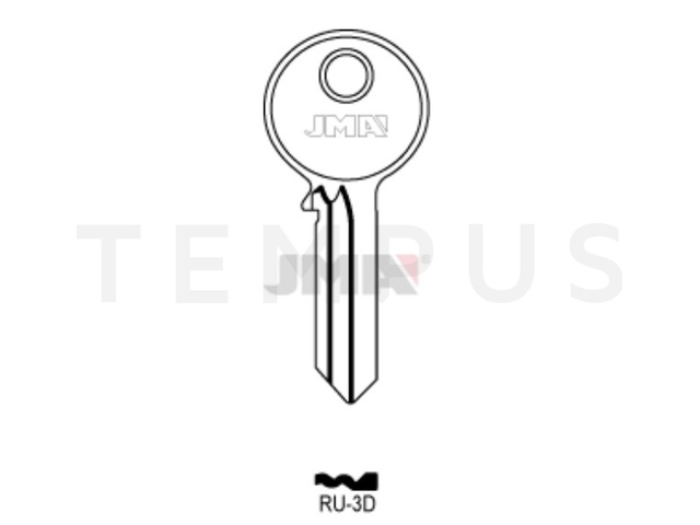 RU-3D Cilindričan ključ (Silca RU28 / Errebi RU12) 20266