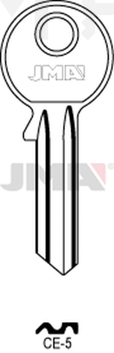 JMA CE-5 Cilindričan ključ (Silca CE2R / Errebi CE5S)