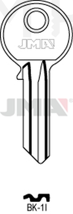 JMA BK-1I Cilindričan ključ (Silca BK1R / Errebi KSC5S)