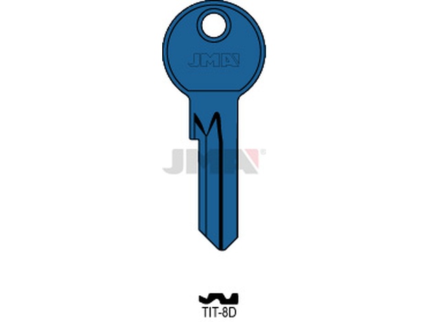Jma TIT-8D AZUL Cilindričan ključ (Silca TN16X / Errebi SAT1) 13773