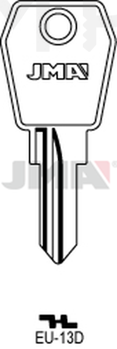 JMA EU-13D Cilindričan ključ (Silca EU18R / Errebi EL15R)