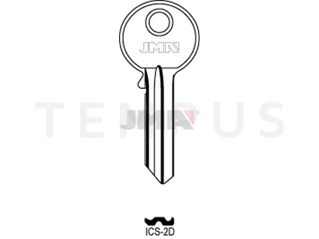ICS-2D Cilindričan ključ (Silca ICS5 / Errebi ICS5D) 13228