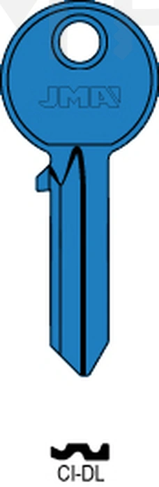 JMA CI-DL AZUL Cilindričan ključ (Silca CS206, AB1, CS206 / Errebi C5D,AU5D, C5D)