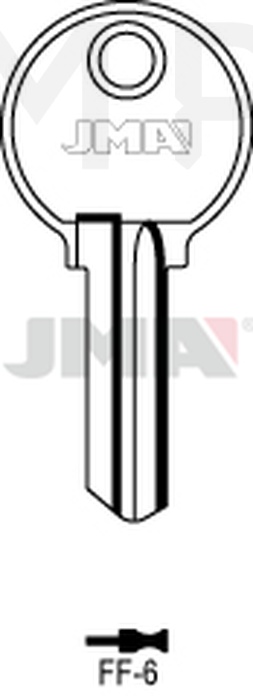 JMA FF-6 Cilindričan ključ (Silca FF14 / Errebi FF20)