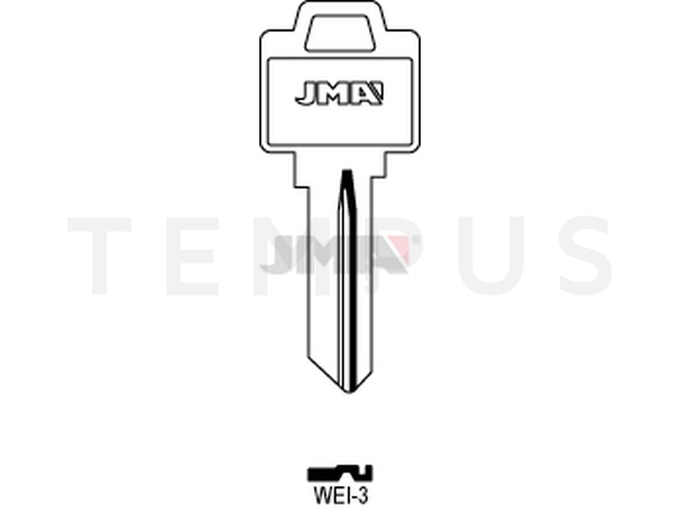 WEI-3 Cilindričan ključ (Silca WEI5 / Errebi WR5DN, WR7) 14080