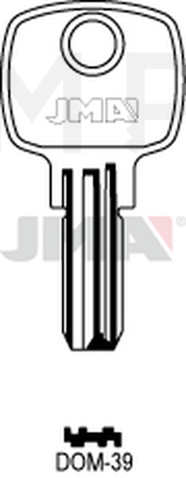 JMA DOM-39 Specijalan ključ (Silca DM128 / Errebi DM83)