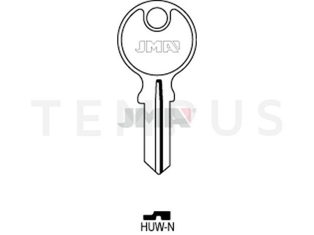 HUW-N Cilindričan ključ (Silca HW1  / Errebi UW1, UW1G)