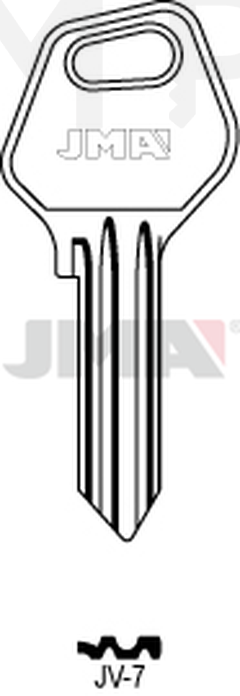 JMA JV-7 Cilindričan ključ (Silca VL5RE / Errebi JV2R)