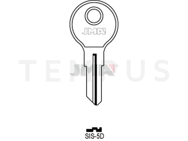 SIS-5D Cilindričan ključ (Silca SS13 / Errebi SS15) 14923
