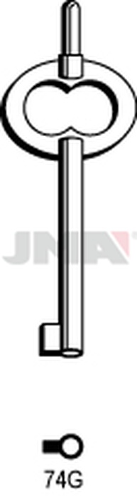 JMA 74G Kasa ključ (Silca 6750 / Errebi 17M)