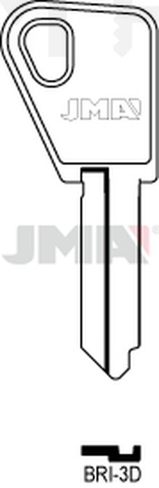 JMA BRI-3D Cilindričan ključ (Silca BD4R / Errebi BD8R)