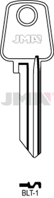JMA BLT-1 Cilindričan ključ (Silca BLT1R / Errebi BLK1S)