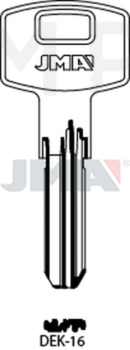 JMA DEK-16 Specijalan ključ (Silca AX12 / Errebi MAU4)