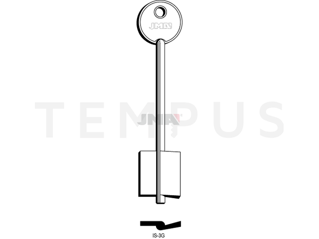 IS-3G Kasa ključ (Silca AUL, 5IE3 / Errebi 2AI2, 2IE3) 13252