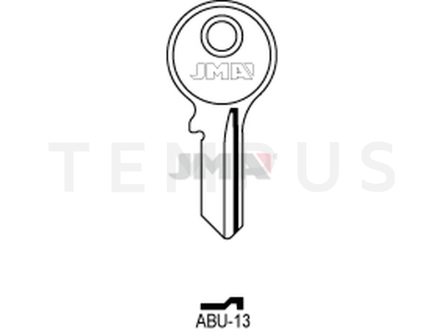 ABU-13 Cilindričan ključ (Silca AB12  / Errebi AU12 ) 12443