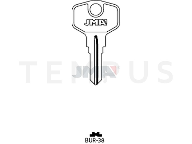 BUR-38 Cilindričan ključ (Silca BUR61R / Errebi BG52)