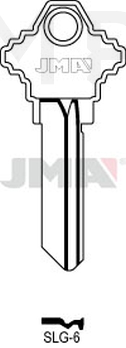 JMA SLG-6 Cilindričan ključ (Silca SH4 / Errebi SH6, SH6L)