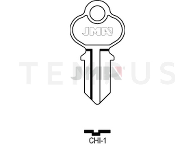 CHI-1 Cilindričan ključ (Silca CH2 / Errebi CHI4)