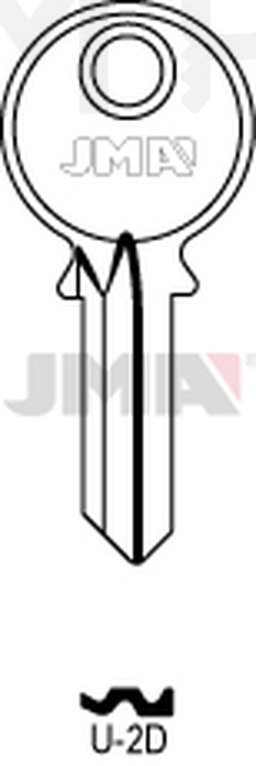 JMA U-2D Cilindričan ključ (Silca UL060 / Errebi U4PD)