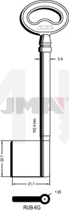 JMA RUB-6G Kasa ključ (Errebi 74RUB1)