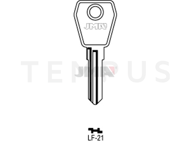 LF-21 Cilindričan ključ (Silca LF45R / Errebi LF40R) 13386