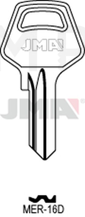 JMA MER-16D Cilindričan ključ (Silca MER1 / Errebi MR4D)