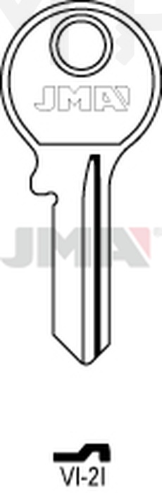 JMA VI-2I Cilindričan ključ (Silca VI086 / Errebi V5PD)